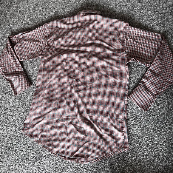 Wrangler Checkered Long Sleeve Pearl Snap Shirt Men’s Size Medium - Picture 2 of 9